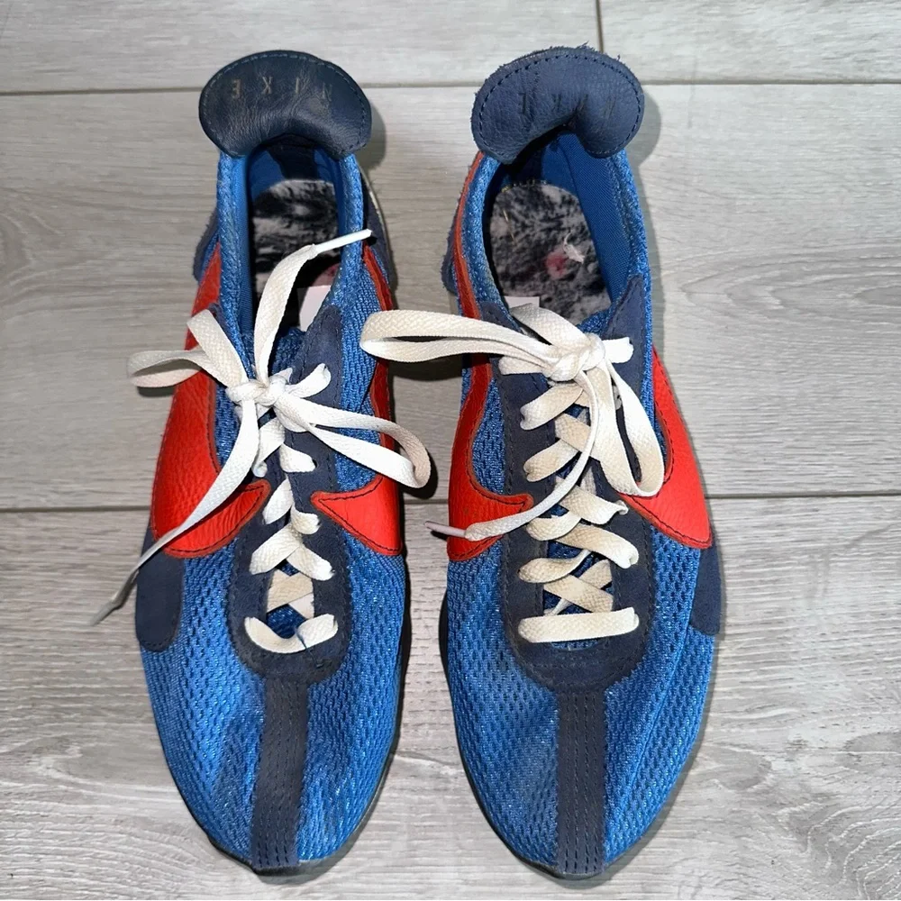 NIKE Moon Racer Mountain Blue Team Orange Midnight Navy in size US 7 - Picture 4 of 15